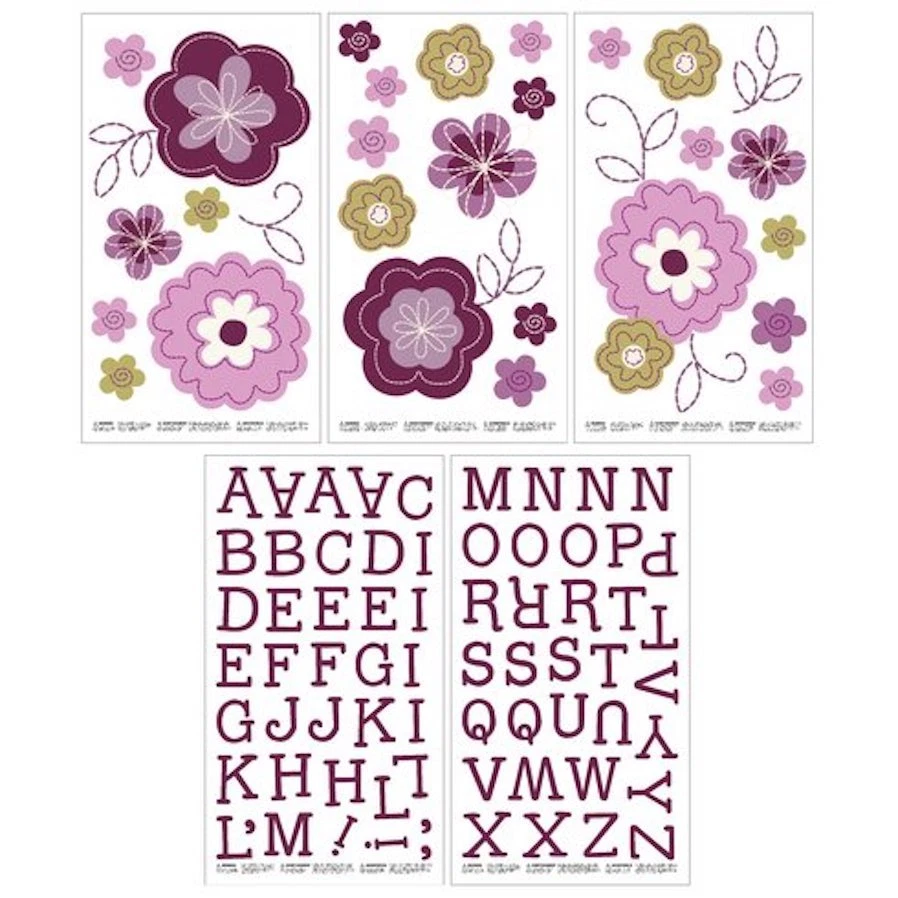 Pretty in Purple Removable Wall Decals by NoJo - Image 1 of 1