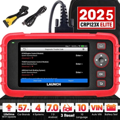 LAUNCH CRP123X Car OBD2 Scanner Diagnostic Scan Tool ABS SRS Engine Code Reader - image 1 of 4