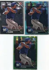 (3) 2016 Bowman Chrome Draft Trent Clark Grisham - grüner Refraktor, himmelblau.! - Bild 1 von 1