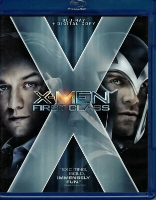 Marvel Movie, "X-Men First Class" Blu-Ray DVD - NR Vaughn, McAvoy, Fassbender - Image 1 of 2