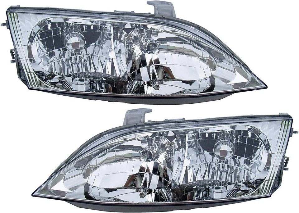 车头灯卤素 2 件车头灯灯适用于 1997 - 2001 年雷克萨斯 ES300 — 第 1/2 张图片