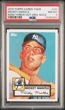 2010 Topps The Cards Your Mom Threw Out / Mickey Mantle #311 - Original Back SP