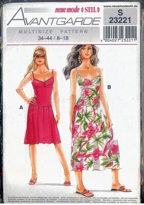 Neue Mode Stil 23221 Sundress Sweatheart Avantgarde Pattern Misses Multisize - Image 1 of 2