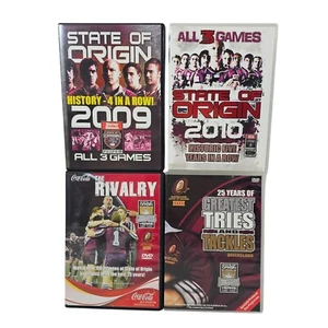 QLD NRL State Of Origin 2010 3 Juegos + 2009 + 2 x 25 Años Especiales 4 DVD Lote - Imagen 1 de 16