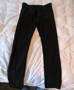 H&M Size 34/30 Mens Jeans Black Slim Fit Skinny Denim Pants - Picture 1 of 5
