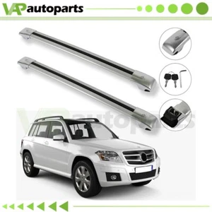 Roof Rack For 2009-2015 GLK 280 GLK350 silver Cross Bar Aluminum Luggage pair - Picture 1 of 7