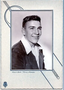 Portrait of Male Edstrom Studio Winona, Minnesota Class of 51' Sepia 6x4" - Picture 1 of 1