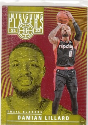 2021-22 Panini Illusions Intriguing Players Asia Red/Yellow DAMIAN LILLARD #24 - Image 1 of 2