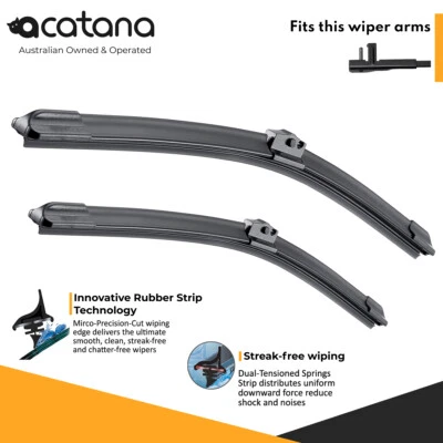 Front Wiper Blades for Mercedes-Benz E-Class W212 2009 2010 - 2014 24" + 24" - image 1 of 4