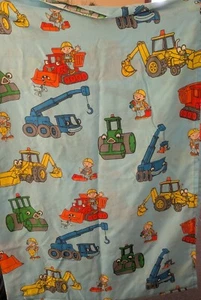 2001 Bob the Builder Flat Sheet Twin Size by Dan River Craft panel - Picture 1 of 3