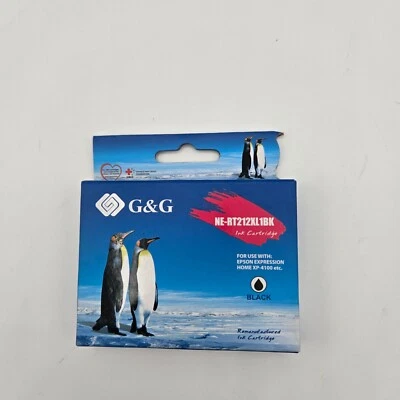 Repuesto de tinta de color negro G&G NE-RT212XL1BK para Epson Expression Home XP-4100 Foto 1 de 3
