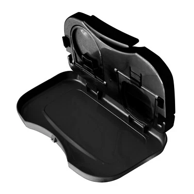 Schwarz Tisch  MEHRZWECKTISCH KLAPPTISCH Getränkehalter Ausklappbar PKW LKW BOOT - Bild 1 von 4