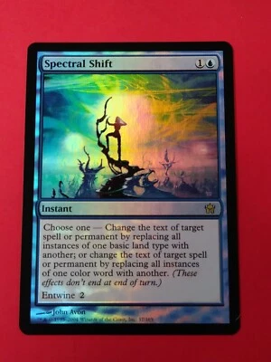 Magic The Gathering 1x SPECTRAL SHIFT- Fifth Dawn - MTG Rare FOIL Blue NM - Image 1 of 2