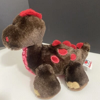 Ganz Webkinz 9" Cocoa Dinosaur Brown Pink Plush Stuffed Animals - Image 1 of 4