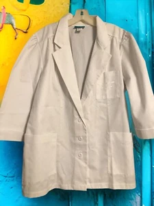 Women’s Vintage Lab Coat Uniform Medical Doctor Jacket 3/4 Sleeve Size NWT 20W - Picture 1 of 10