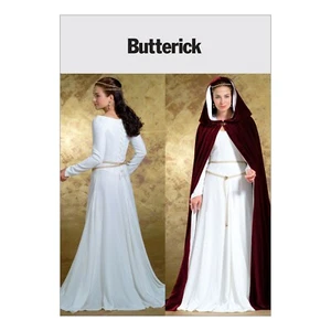 Butterick Costume SEWING PATTERN B4377 Misses' Medieval Dress & Cape - Picture 1 of 5