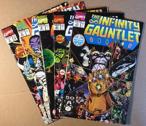 Infinity Gauntlet, Juego incompleto, #1, #3, #4, #5, #6, Marvel Comics 1991. - Imagen 1 de 6