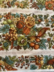VTG Waverly Somerset Hall Bonded Fabric 1+ Yard Fall Harvest Colors  - Picture 1 of 10