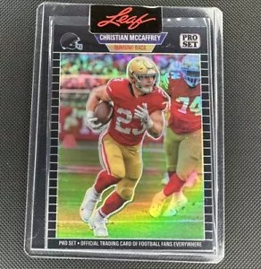 2023 Leaf Pro Set Metal Black Christian McCaffrey 23/49 Jersey Match 49ers - Bild 1 von 5