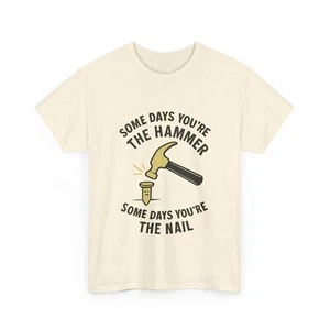 Humorvolles Unisex T-Shirt aus schwerer Baumwolle, Motivationsshirt, Freizeitkleidung, Geschenk für Ihn, - Bild 1 von 22