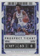 2020 Panini Contenders Draft Picks Variation Cracked Ice Ticket /23 De'Aaron Fox