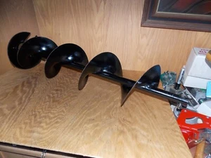 9" Jiffy Ice Auger Bit/Shaft (BARELY USED) W/1802 Ripper Blade U.S.A. 7/25 - Picture 1 of 6