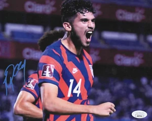 Foto firmada por Ricardo Pepi de 8x10 con certificado de autenticidad JSA #AX07512 USMNT PSV Eindhoven - Imagen 1 de 2