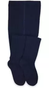 JEFFERIES CALZINI Collant a Cavo - Navy - Nuovo con scatola Bambina 8-10 anni - Foto 1 di 2