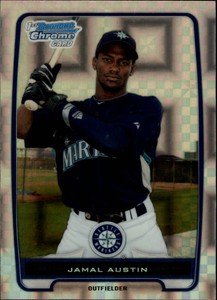 2012 (MARINERS) Bowman Chrome Prospects X-Fractors #BCP146 Jamal Austin