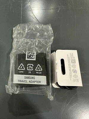 New Samsung 45W Super Fast Charger & USB-C Cable for Galaxy S20 S21 S22 S23 - Image 1 of 4