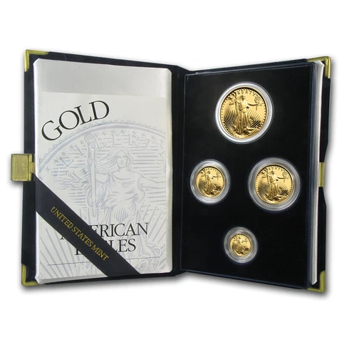 1994-W 4-Coin Proof Gold American Eagle Set (w/Box & COA) - SKU #4896 Cover