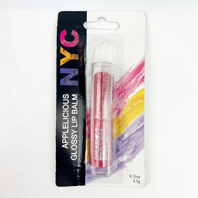 NYC Applelicious Glossy Lip Balm Garnet Gala Royal 358 New York Color .12 oz NOS - Image 1 of 4