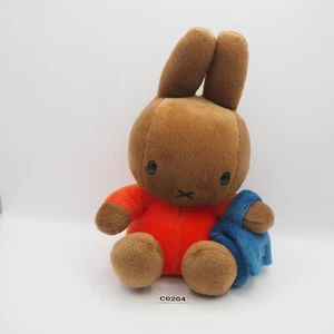 Miffy C0204 Tan Blue Bag Plush 8" Sekiguchi 2002 Toy Doll Japan Dick Bruna - Picture 1 of 7