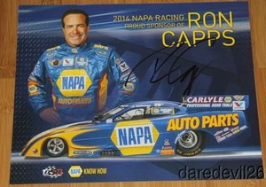 2014 Ron Capps signed Napa Auto Parts Dodge Charger Funny Car postcard - Picture 1 of 1
