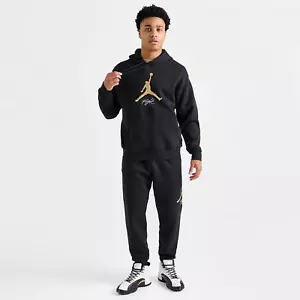 Nike Jordan Baseline HBR Overhead Tracksuit Hoodie Pullover Sweatshirt Joggers - Picture 1 of 10