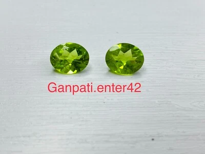 Natürlich Peridot Facettiert Oval Schliff 7x5 MM Zu 9x7 Geeicht Lose Edelstein - Bild 1 von 4