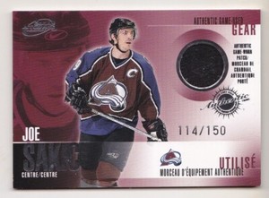 03-04 Pacific McDonald's Joe Sakic /150 PATCH SILVER Avalanche 2003