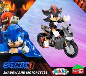 Sonic 3 Movie Shadow con Motocicleta 5" Juego Figura Licencia Oficial - Imagen 1 de 10