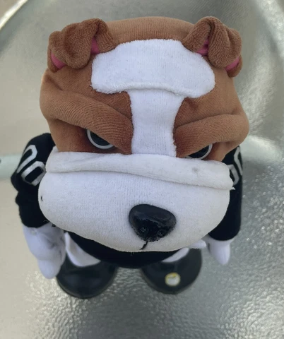 Working Touchdown Gemmy Vegas Oaklan LA Raiders BULLDOG Plush NFL Rare 12” Read Cover