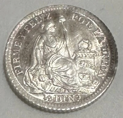 Peru - 1916/5 FG "FERUANA" 1/2D Sharp Unc - Image 1 of 2