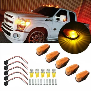 Luces LED ámbar de separación de cabina techo corredizo 5 piezas EE. UU. para Ford F150 F250 F350 - Imagen 1 de 8