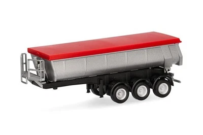 HERPA, Cassone termico a 3 assi argento con telone rosso, 1/87,  HER076906-002 - Immagine 1 di 4