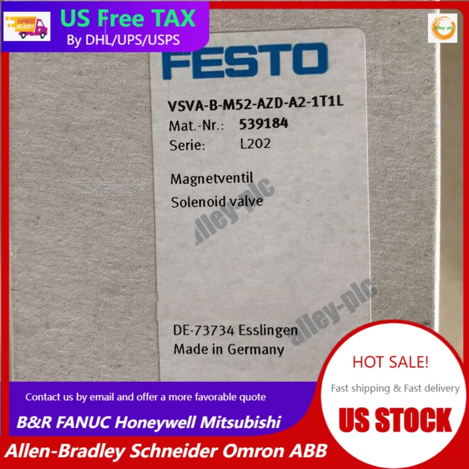 US TAX Festo VSVA-B-M52-AZD-A2-1T1L 539184 Solenoid valve