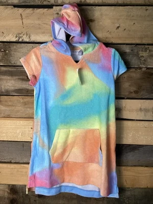 The Children’s Place Girls Bathing Suit Cover Rainbow Size 5/6  - Imagem 1 de 4