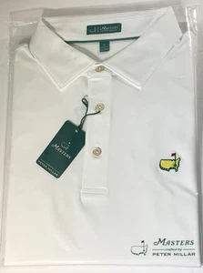 2025 Masters Peter Millar Polo Golf Shirt XL Weiß Neu - Bild 1 von 12