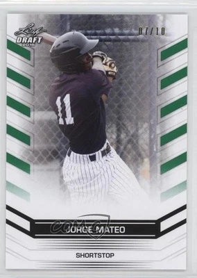 2015 Leaf Draft Exclusive Green /10 Jorge Mateo #22 - Image 1 of 2