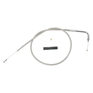 88-89 Harley Davidson Softail FXSTS Custom Chrome Braided Idle Cable 13-558 - Picture 1 of 1