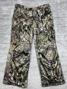 Mossy Oak Pants Mens XL Green Camouflage Woodland Cargo Lined - Picture 1 of 16