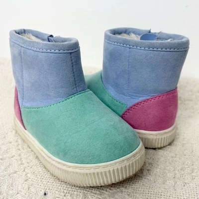 Botas Cat & Jack Colorblock Niña Pequeña Talla 5 Imitación Gamuza Sherpa Retro Foto 1 de 4