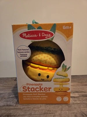 Melissa & Doug Multi-Sensory Pineapple Soft Stacker Infant Toy - Image 1 of 3